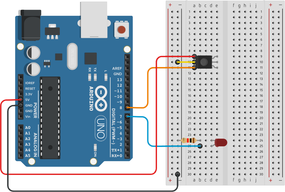 7 segment display rakam görüntüleyici